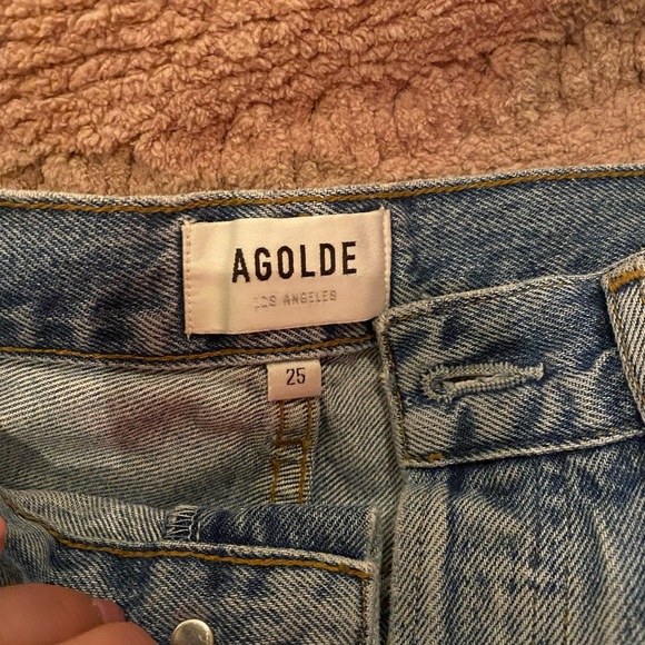 AGOLDE Reese Relaxed Cutoff Shorts  SZ 25 - Picture 8 of 13